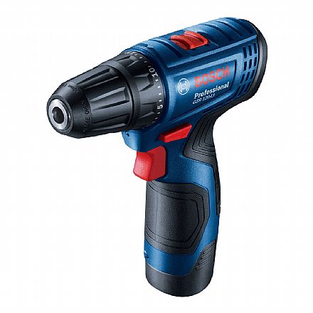 Ferramenta - Parafusadeira e Furadeira Bosch GSR 120-LI - 2 velocidades - Até 30Nm - Bateria 12V - Azul - 0601.9G8.0E1