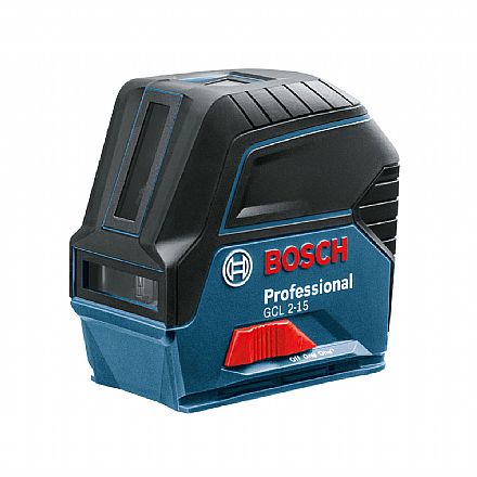 Ferramenta - Nivelador a Laser combinado Bosch GCL 2-15 Profissional - Com suporte - Linha Frontal e Lateral - Alcance de 15 metros - 0601.066.E02