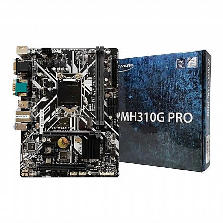 Placa Mãe para Intel - PCWare IPMH310G PRO (LGA 1151 - DDR4 2666) - Chipset Intel H310 Express - USB 3.1 - Slot M.2 - Micro ATX