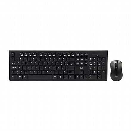 Kit Teclado e Mouse - Kit Teclado e Mouse sem Fio Multilaser TC212 - USB - ABNT2 - 1200dpi