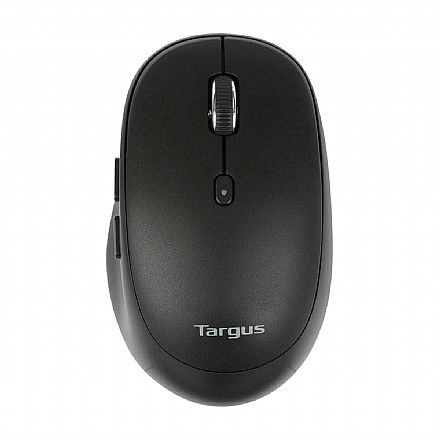 Mouse - Mouse sem Fio Targus Comfort AMB582 - 2400dpi - Bluetooth ou Receptor USB - Antimicrobiano - 6 Botões - Preto