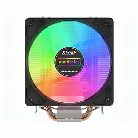 Cooler CPU - Cooler K-Mex AC04 (AMD / Intel) - LED Multicolor - Com PWM - AC04004400TXB0X