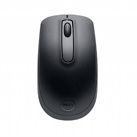 Mouse - Mouse sem Fio Dell MW118 - 1000dpi - 2.4GHz - 3 Botões - Preto - 570-BBHM