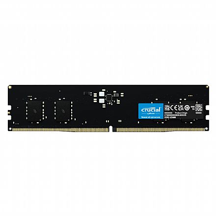 Memória para Desktop - Memória 8GB DDR5 4800MHz Crucial - CL40 - CB8GU4800