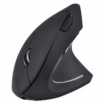 Mouse - Mouse Ergonômico Vertical sem Fio Vinik Power Fit - 1600 DPI - 6 Botões - PM300