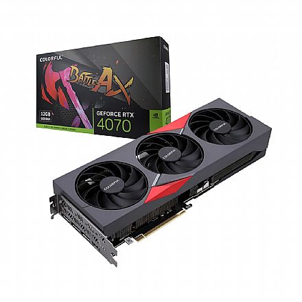 Placa de Vídeo - GeForce RTX 4070 12GB GDDR6X 192bits - Colorful NB EX-V - G-I4070-2802