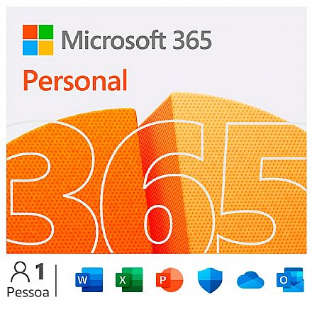 Software - Microsoft Office 365 Personal - Licença de 3 meses para 1 usuário - 1 TB de Armazenamento One Drive - ESD Versão Download - QQ2-01975