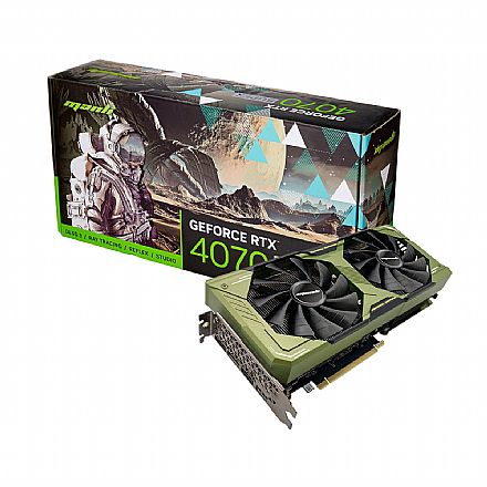 Placa de Vídeo - GeForce RTX 4070 Super 12GB GDDR6 192bits - Manli - M-NRTX4070S/6RFHPPP-M2592