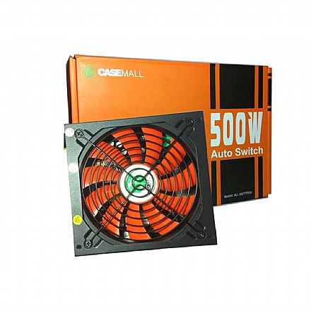 Fonte - Fonte 500W Casemall - PFC Ativo - ALL-500TTPSW4