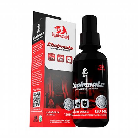 Cadeiras - Solução para Limpeza de Cadeira Gamer Redragon Chairmate Nano - 120ml - Alto Poder de Limpeza