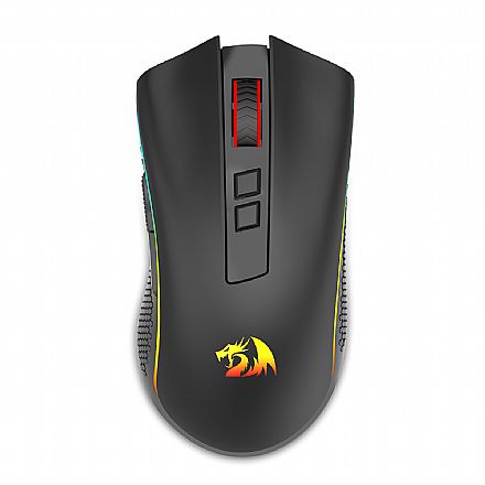 Mouse - Mouse Gamer Sem Fio Redragon Cobra Pro - RGB - 16.000dpi - 8 Botões - USB-C ou 2.4GHz - M711-PRO