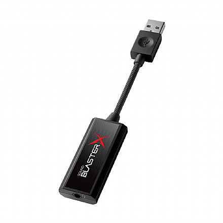 Placa de Som - Placa de Som Externa USB Creative Sound Blaster X G1 - 7.1 - Para PS4, PS5, PC e MAC - 70SB171000000