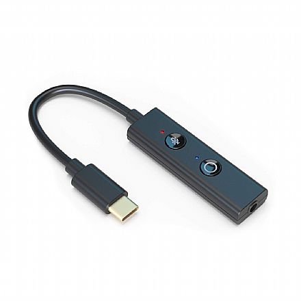 Placa de Som - Placa de Som Externa USB-C Creative Sound Blaster Play 4 - DAC - Botão Mute - 70SB186000000