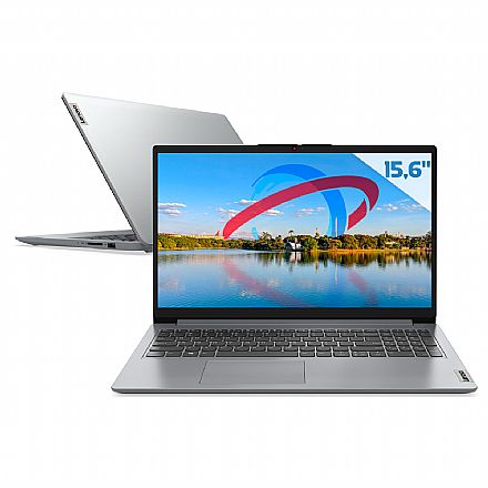 Notebook - Notebook Lenovo Ideapad 1i - Intel i5 1235U, RAM 16GB, SSD 512GB, Tela 15.6" HD, Linux - Cloud Grey - 82VYS00900