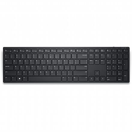 Teclado - Teclado sem Fio Dell KB500 - Receptor USB 2.4GHz - ABNT2 - Teclas Programáveis - Preto