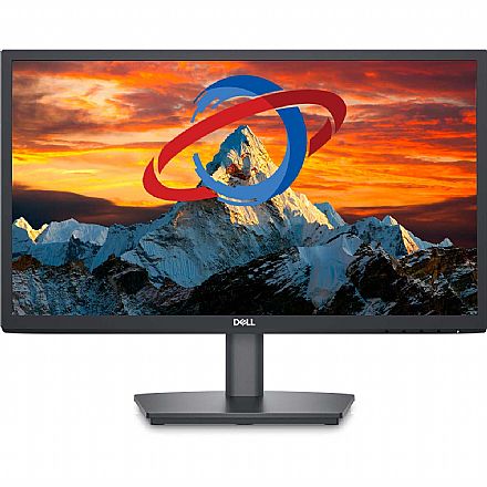 Monitor - Monitor 21.5" Dell E2222HS - Full HD VA - Alto-Falantes Integrados Suporte VESA - HDMI/VGA/DisplayPort - Outlet - Garantia 90 dias