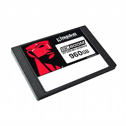 SSD - SSD 960GB Kingston DC600M - SATA - 1752TBW - Para Servidor e Data Center - SEDC600M/960G