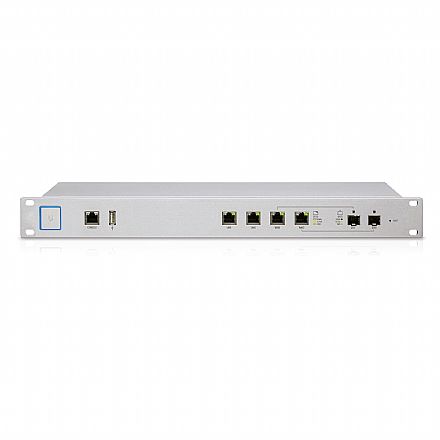 Roteador, Repetidor & Acess Point - Roteador Ubiquiti UniFi Security Gateway PRO USG-PRO-4-BR - Firewall - Gigabit - 2 Portas SFP - VLAN