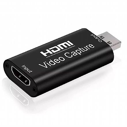 Captura de TV/Video - USB Captura de Video USB - Entrada HDMI - 4K - 1080P - Ideal para Lives e Stream - MS118