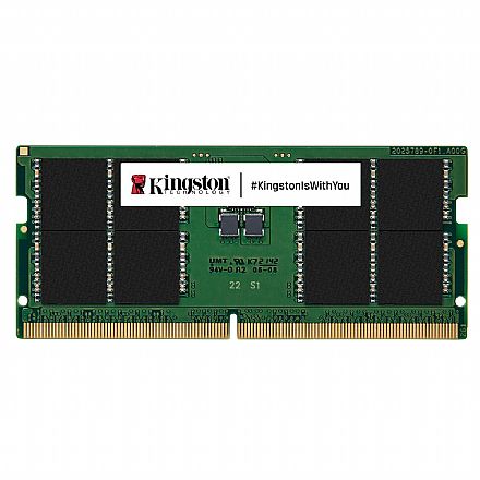 Memória para Notebook - Memória SODIMM 32GB DDR5 5600MHz Kingston - para Notebook - KVR56S46S8/32