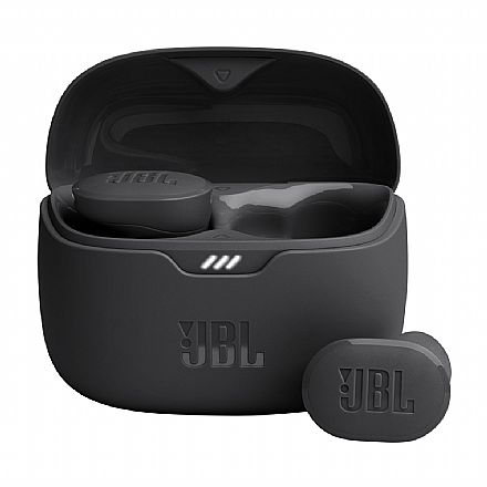 Fone de Ouvido - Fone de Ouvido Bluetooth Earbud JBL Tune Buds - Case Carregador - Cancelamento de Ruído ANC - Pure Bass - Preto - JBLTBUDSBLK