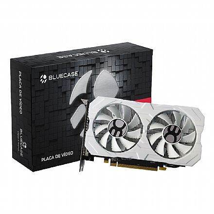 Placa de Vídeo - Placa de Vídeo AMD Radeon RX 580 8GB GDDR5 256bits - Bluecase - White BP-RX580-8GD5D2BXW