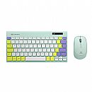 Kit Teclado e Mouse sem Fio C3Tech K-W71GN - TKL - Teclas Macias - ABNT2 - 1200dpi - Verde