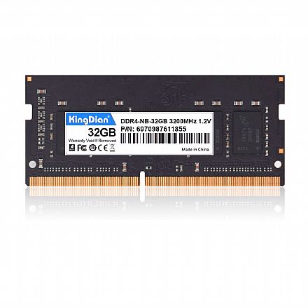 Memória SODIMM 32GB DDR4 3200MHz KingDian - para Notebook [i]