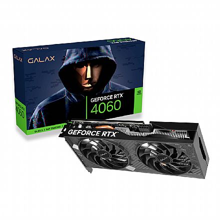 GeForce RTX 4060 8GB GDDR6 128bits - Galax 1-Click OC 2X V2 - 46NSL8MD9NXV