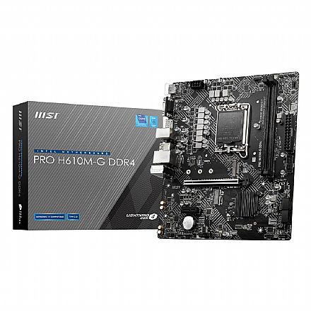 MSI H610M-G Pro (LGA 1700 - DDR4 3200 O.C) - Chipset H610 - Slot M.2 - Micro ATX