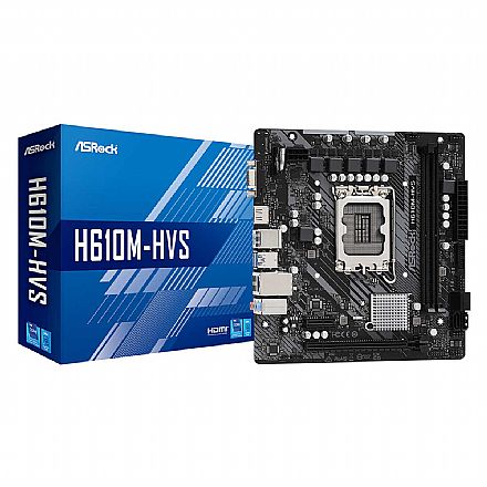 ASRock H610M-HVS - (LGA1700 - DDR4 3200 OC) - Chipset Intel H610 + Windows 10 Professional