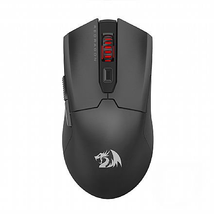 Mouse Gamer Sem Fio Redragon Fyzu Pro - 26.000dpi - 6 Botões - USB-C ou 2.4GHz - Preto - M995-PRO