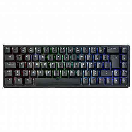 Teclado Mecânico Gamer Akko 3068B Plus - ABNT2 - Iluminação RGB - Switch Akko Azul - Preto - 3068B-Plus-Blue