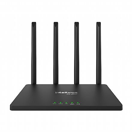 Roteador Wi-Fi Intelbras Wi-Force W5-1200F - InMesh - MU-MIMO - Dual Band 2.4 GHz e 5 GHz - 4 Antenas