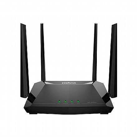 Roteador Wi-Fi Intelbras Wi-Force W5-1200G - InMesh - MU-MIMO - Gigabit - Dual Band 2.4 GHz e 5 GHz - 4 Antenas