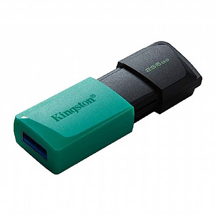 Pen Drive 256GB Kingston DataTraveler Exodia M - USB 3.2 - Verde - DTXM/256GB