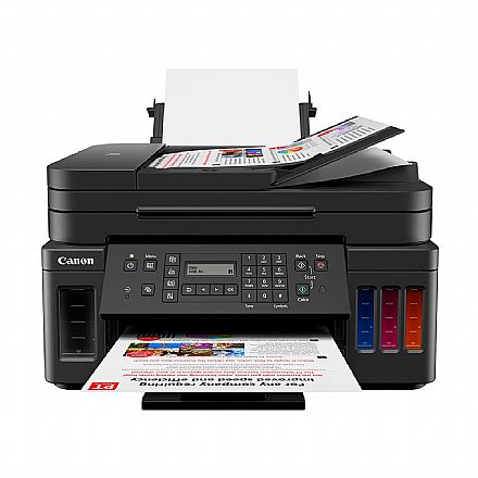 Multifuncional Canon Mega Tank G7010 - Tanque de Tinta - Duplex Frente e Verso - USB, Ethernet, Wi-Fi - Impressora, Copiadora, Scanner