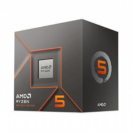 AMD Ryzen 5 8400F - 6 Núcleos - 12 Threads - 4.2GHz (Turbo 4.7 GHz) - Cache 22MB - AM5 - TDP 65W - 100-100001591BOX