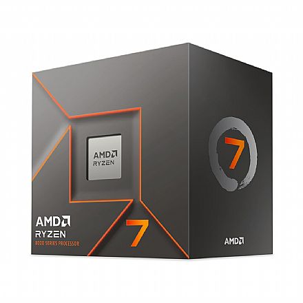 AMD Ryzen 7 8700F - 8 Núcleos - 16 Threads - 4.1GHz (Turbo 5.0 GHz) - Cache 24MB - AM5 - TDP 65W - 100-100001590BOX