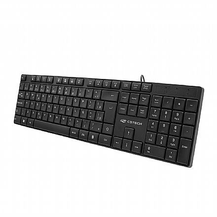 Teclado USB Multimidia C3Tech KB-M11BK - ABNT2 - Preto