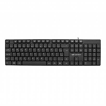 Teclado USB Multimidia C3Tech KB-M10BK - ABNT2 - Preto