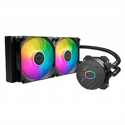 Water Cooler MasterLiquid ML240L - (AMD / Intel) - LED ARGB - Cooler Master MLW-D24M-A18PZ-R1