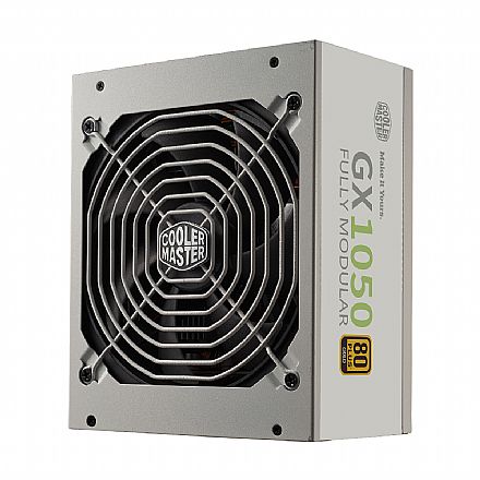 Fonte 1050W Cooler Master GX1050 White Edition - Modular - PFC Ativo - Eficiência 90% - 80 Plus® Gold - MPE-A501-AFCAG-3GB1