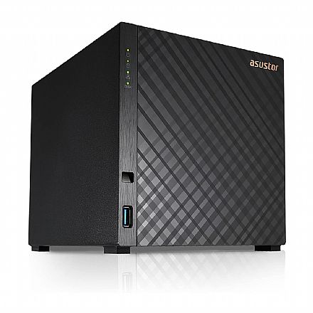 Sistema de Storage de 4 baias Asustor NAS DriveStor 4 AS1104T - 2.5 Gigabit - USB 3.2 - Suporta 4 HDs