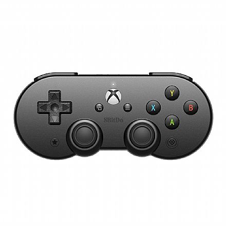 Controle Bluetooth 8BitDo SN30 Pro para Android - Com Suporte para Smartphone - Compatível com iOS - Preto - 80DK