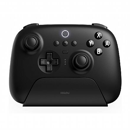 Controle 8BitDo Ultimate - 2.4GHz ou Bluetooth - Compatível com PC, Switch e SteamDeck - Preto - 80NA02