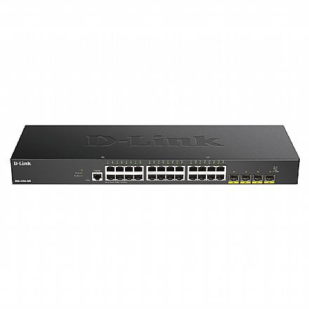 Switch 28 Portas D-Link DGS-1250-28X - Gerenciável - 24 Portas Gigabit - 4 Portas SFP+ 10G