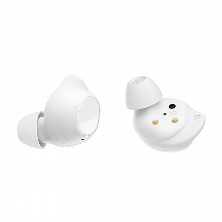 Fone de Ouvido Bluetooth Earbud Samsung Galaxy Buds FE - Case Carregador - Cancelamento de Ruído ANC - Branco - SM-R400NZWPZTO