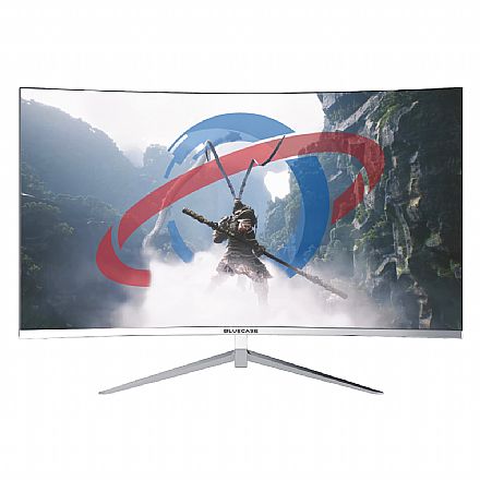 Monitor Gamer 27" Bluecase NYX Curvo - Full HD VA - 100Hz - Adaptive Sync - HDMI/VGA - Branco - BM27FFH3GCW