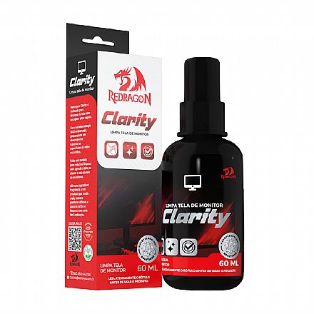 Solução para Limpeza de Telas Redragon Clarity Nano - 60ml - Para Monitores e Notebooks